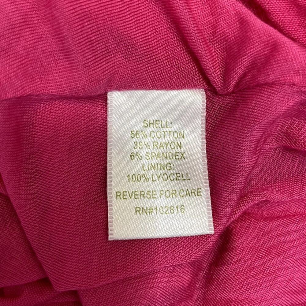 Garnet Hill Floral Knot Front Dress Cotton Stretch Pink Size 2 Travel Vacation - Picture 13 of 13